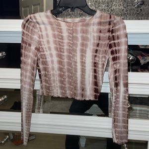 STYLISH BROWN CROP TOP